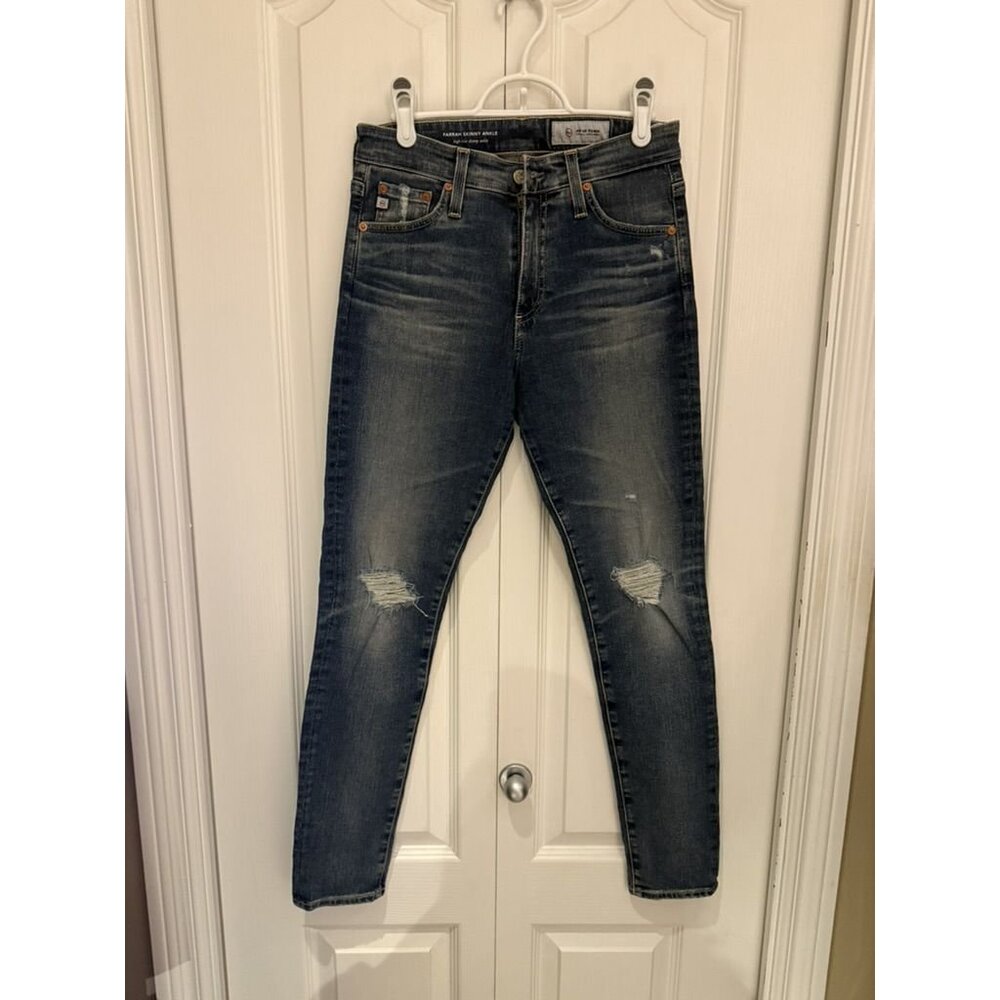 EUC AG Denim Farrah Skinny Ankle Jeans